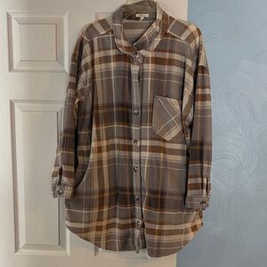 Maurices Multi-Color Plaid Shirt